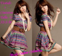Vestido Con Cinturon ..