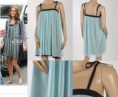 Vestido Azul Tirantes 