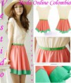 Vestido Multicolor Con Cinturon 